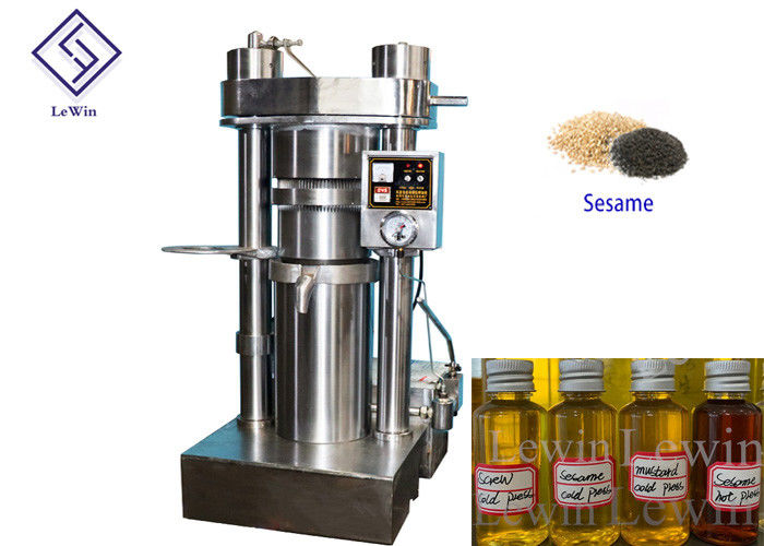 Hydraulic Cooking Oil Pressing Machine / Sesame Oil Press Machine Alloy Steel Material